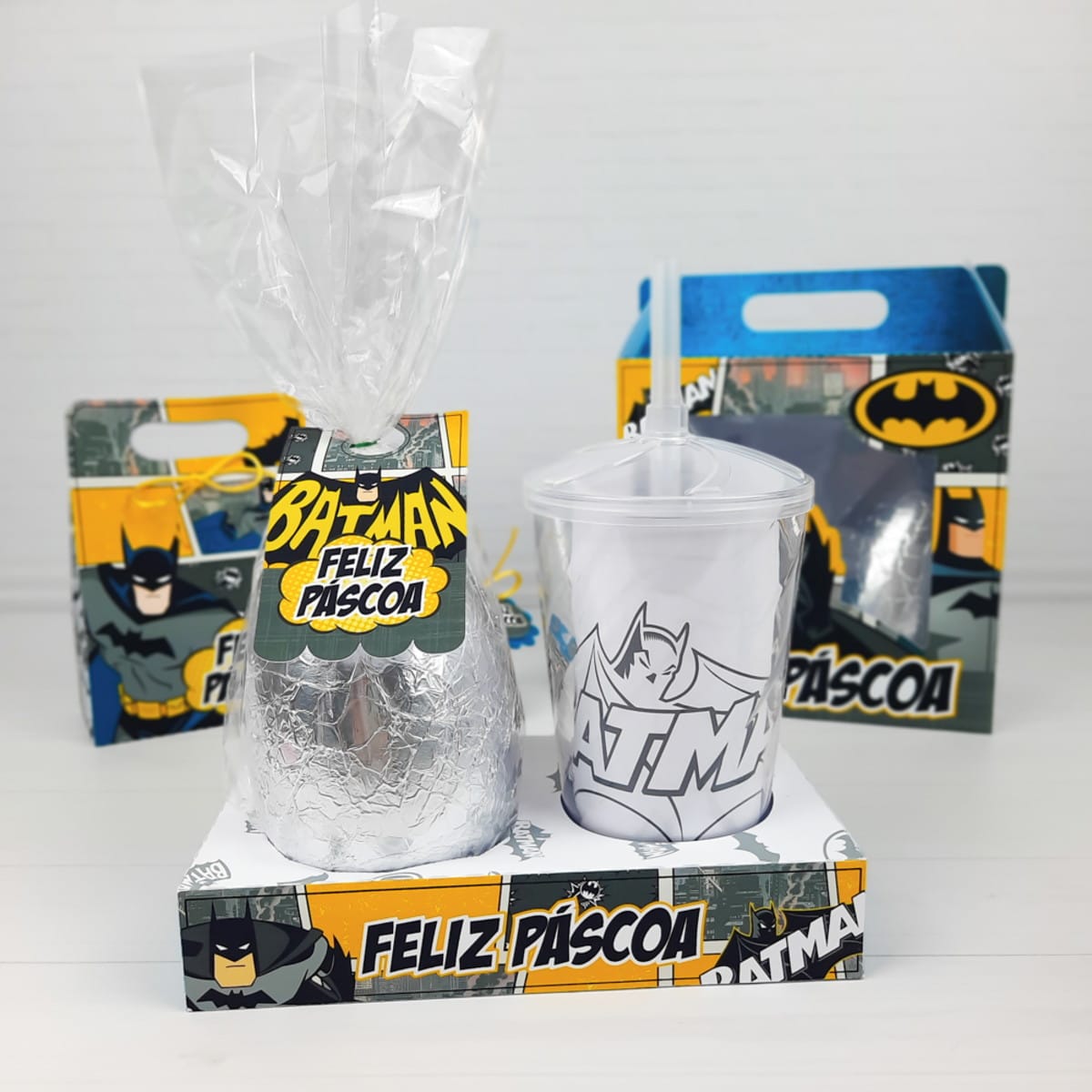 Kit Páscoa Batman Arquivo Digital para Imprimir e Montar 3 Kit Páscoa Batman Arquivo Digital para Imprimir e Montar
