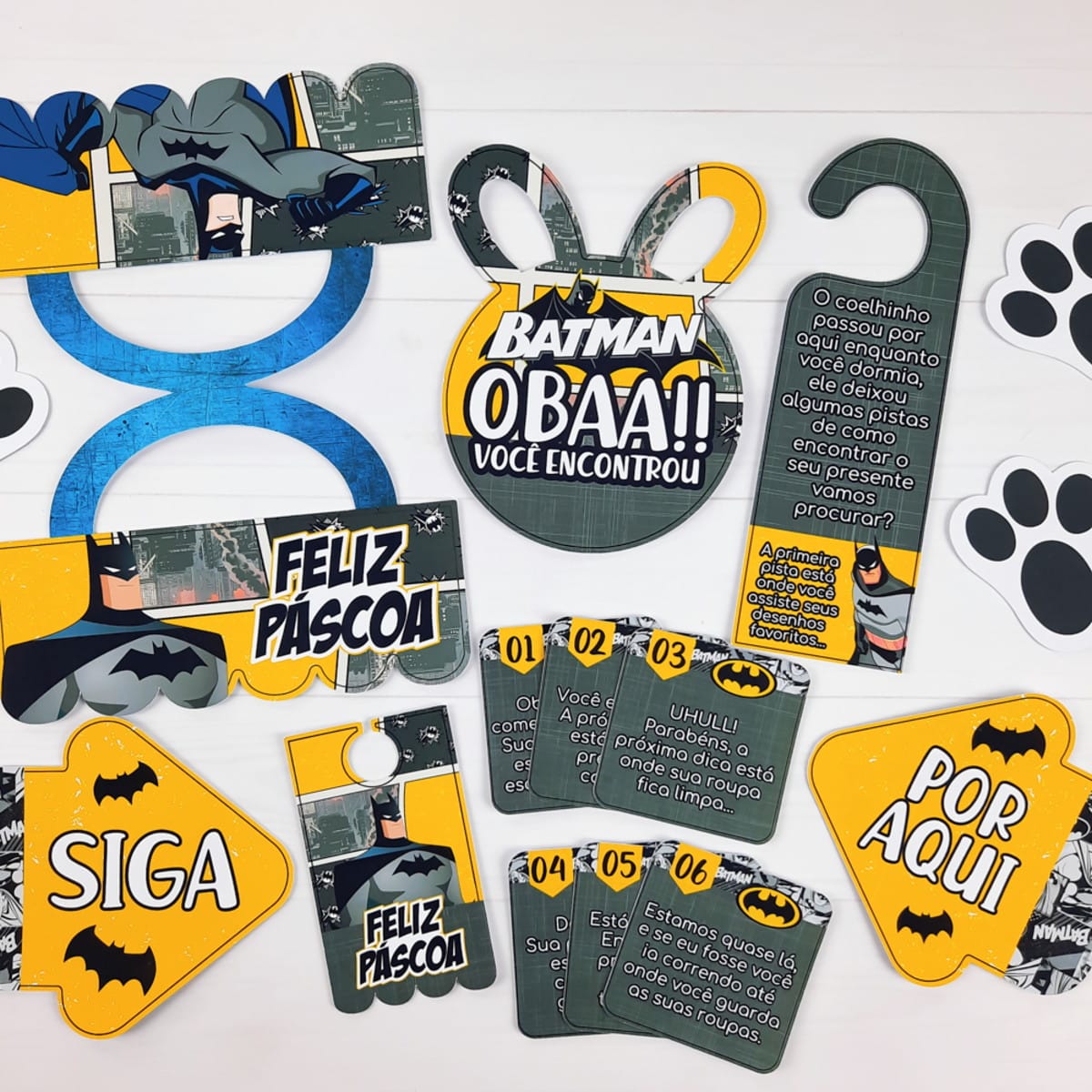 Kit Páscoa Batman Arquivo Digital para Imprimir e Montar 4 Kit Páscoa Batman Arquivo Digital para Imprimir e Montar