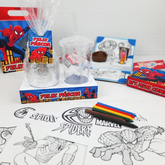 Kit Páscoa Homem Aranha