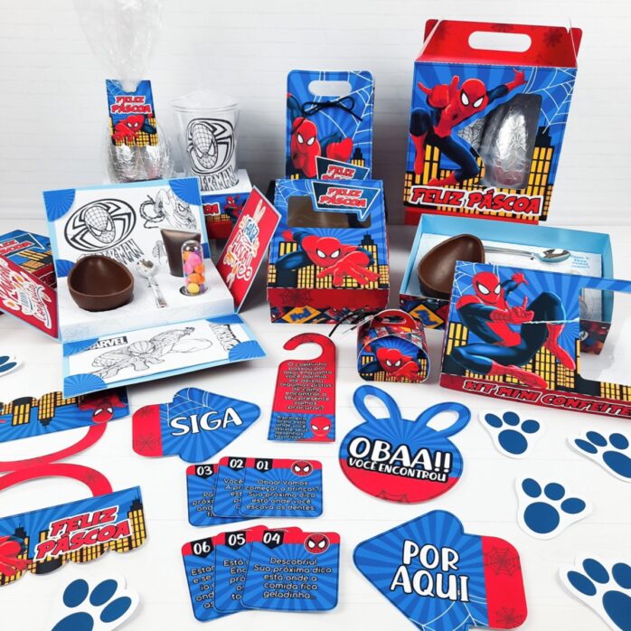 Kit Páscoa Homem Aranha