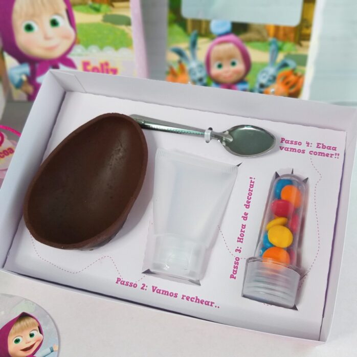 Kit Páscoa Marsha e o Urso