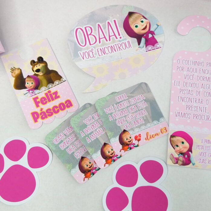 Kit Páscoa Marsha e o Urso