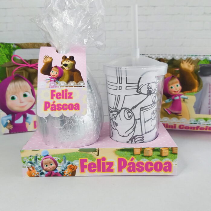 Kit Páscoa Marsha e o Urso