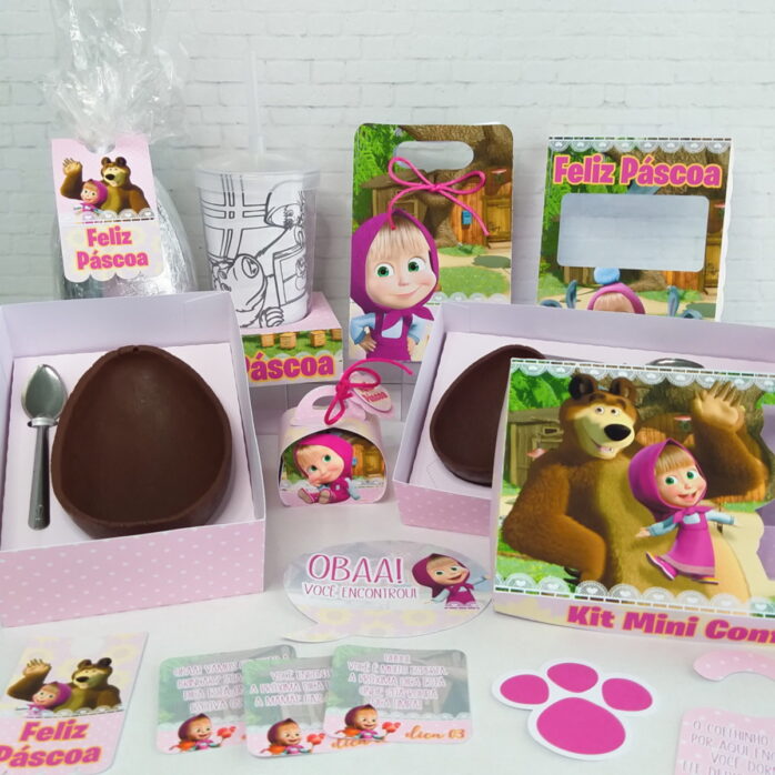 Kit Páscoa Marsha e o Urso