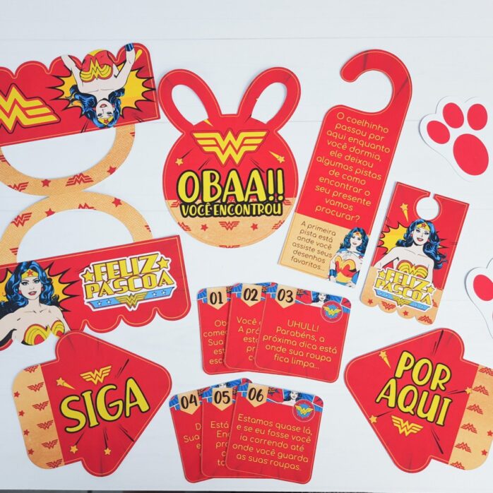 Kit Páscoa Mulher Maravilha