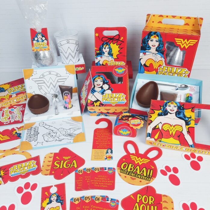 Kit Páscoa Mulher Maravilha
