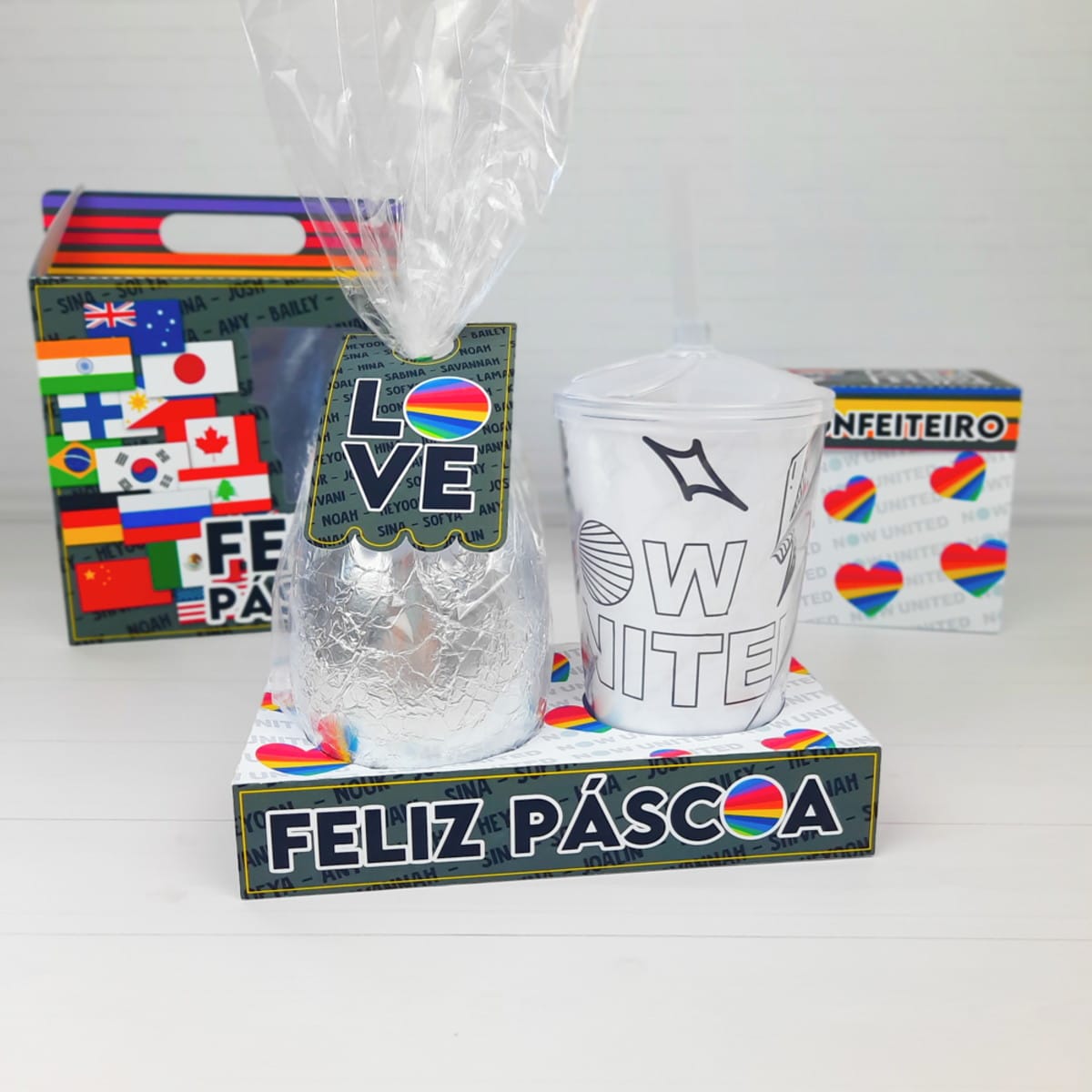 Artes Digitais Kit Páscoa Now United para Embalagens 2 Artes Digitais Kit Páscoa Now United para Embalagens - Imagem 2