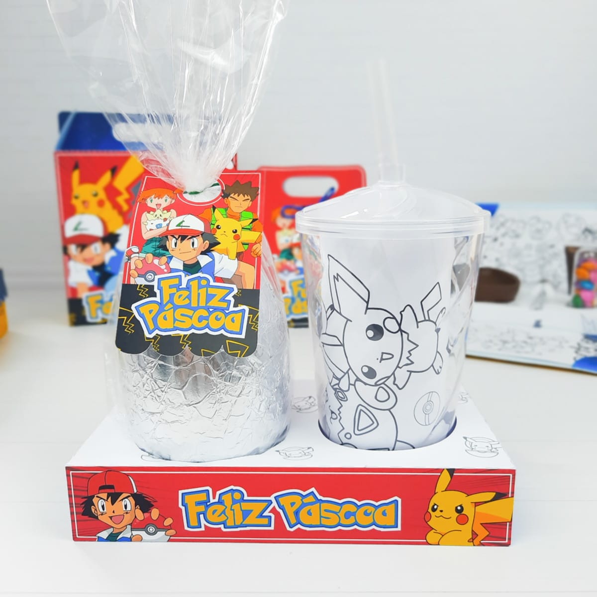 Kit Páscoa Pokémon Digital para Imprimir e Editar 3 Kit Páscoa Pokémon Digital para Imprimir e Editar - Imagem 3