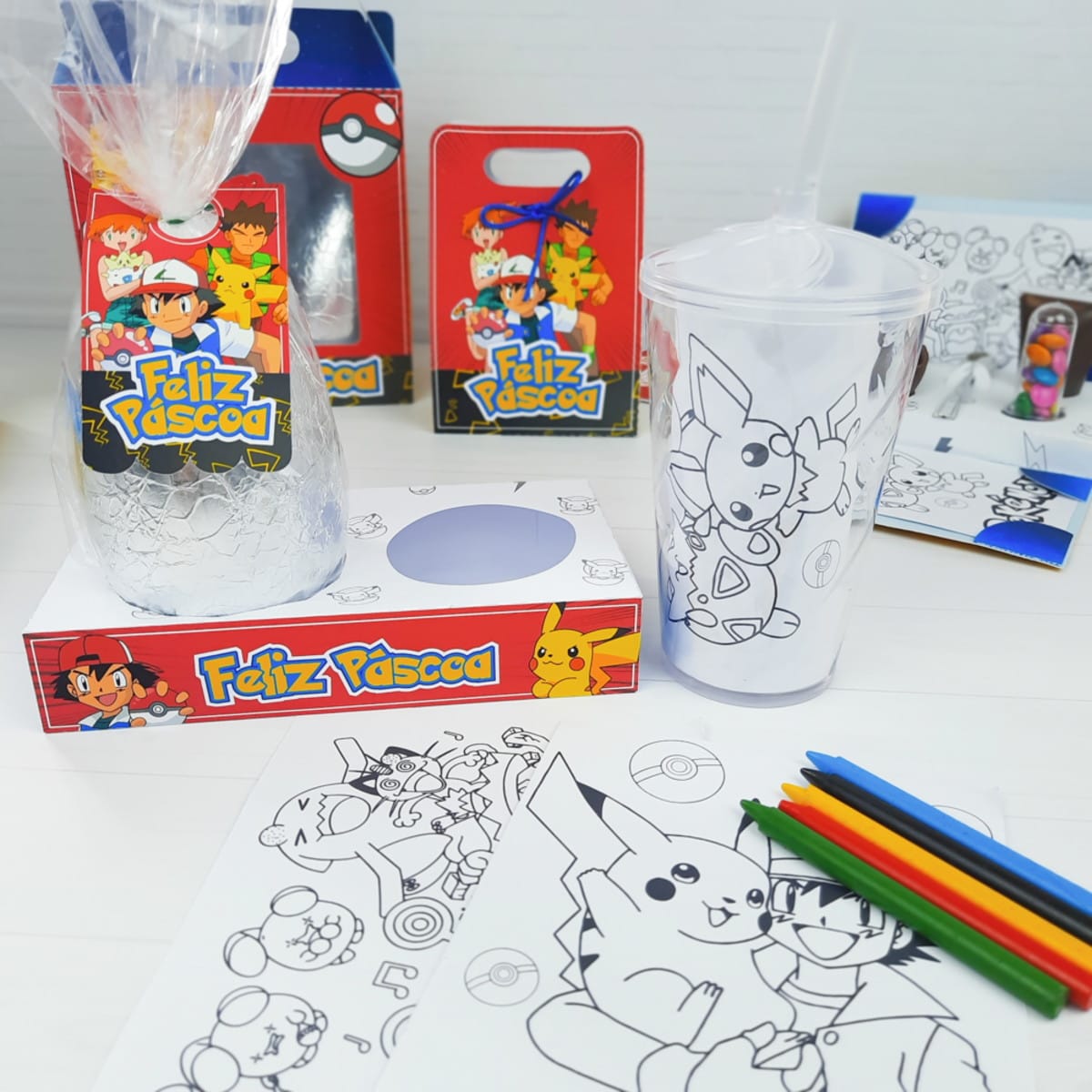 Kit Páscoa Pokémon Digital para Imprimir e Editar 2 Kit Páscoa Pokémon Digital para Imprimir e Editar - Imagem 2