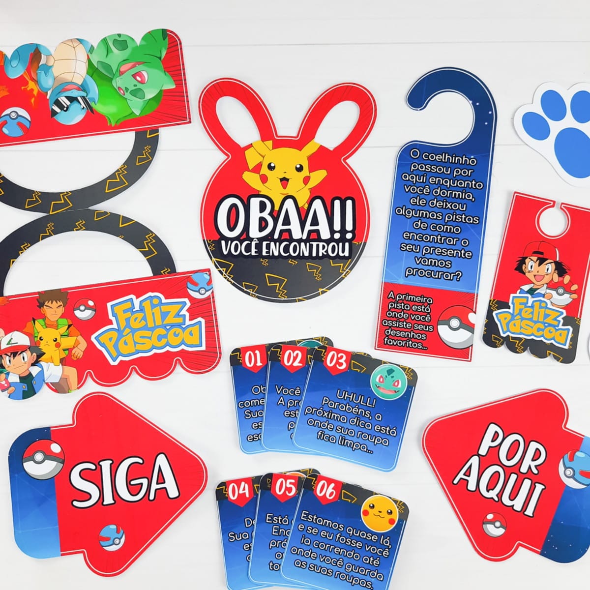 Kit Páscoa Pokémon Digital para Imprimir e Editar 4 Kit Páscoa Pokémon Digital para Imprimir e Editar - Imagem 4