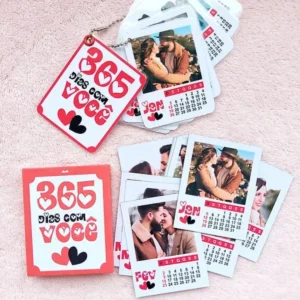 Kit PDF Calendário Polaroides - Atenção Casais Apaixonados