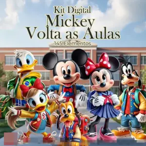 Kit PNG Mickey Volta as Aulas para Material Escolar 2 Kit PNG Mickey Volta as Aulas para Material Escolar