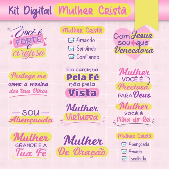 Kit Png Mulher De Fe Para Personalizacao De Produtos E Presentes 6