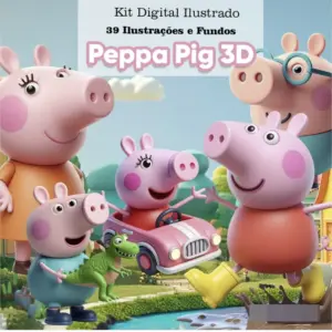 Kit PNG Peppa Pig Completo para Sublimacao e Scrapbooking