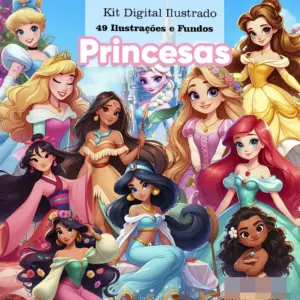 Kit PNG Princesas Disney Personalizaveis para Cartonagem 15 Kit PNG Princesas Disney Personalizaveis para Cartonagem