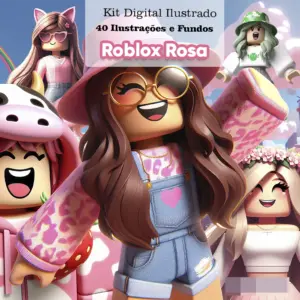 Kit PNG Roblox Rosa e Fofo para Meninas Criativas 1 Kit PNG Roblox Rosa e Fofo para Meninas Criativas