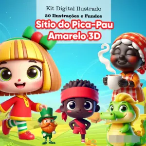 Kit PNG Sitio do Pica Pau Amarelo para Personalizados Infantis