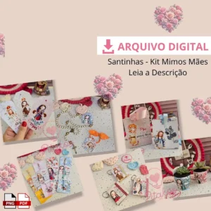 Kit Santinhas Personalizadas em PDF