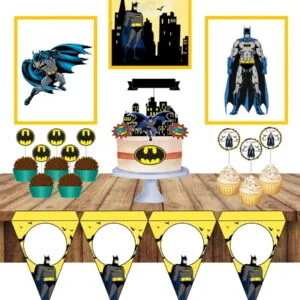 Kit Só um bolinho Batman 24 Kit Só um bolinho Batman