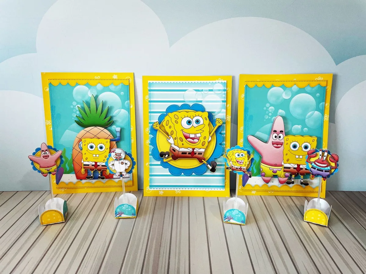 Kit Só um bolinho Bob Esponja 4 Kit Só um bolinho Bob Esponja