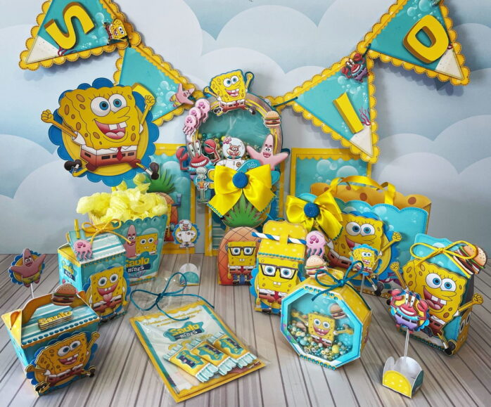 Kit Só um bolinho Bob Esponja