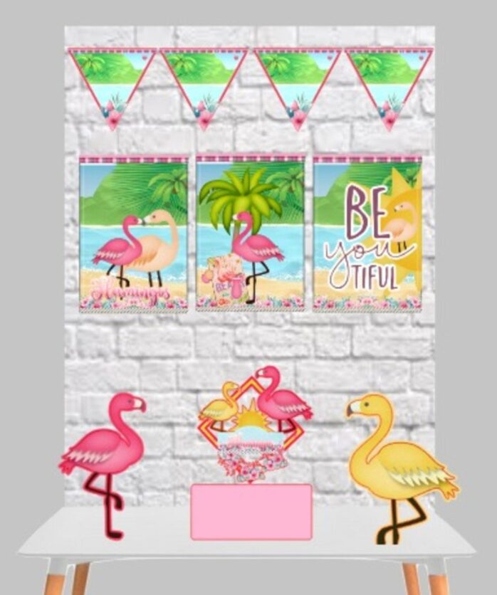 Kit Só um Bolinho Flamingo