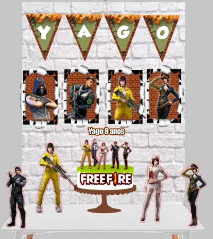 Kit Só um Bolinho Free Fire