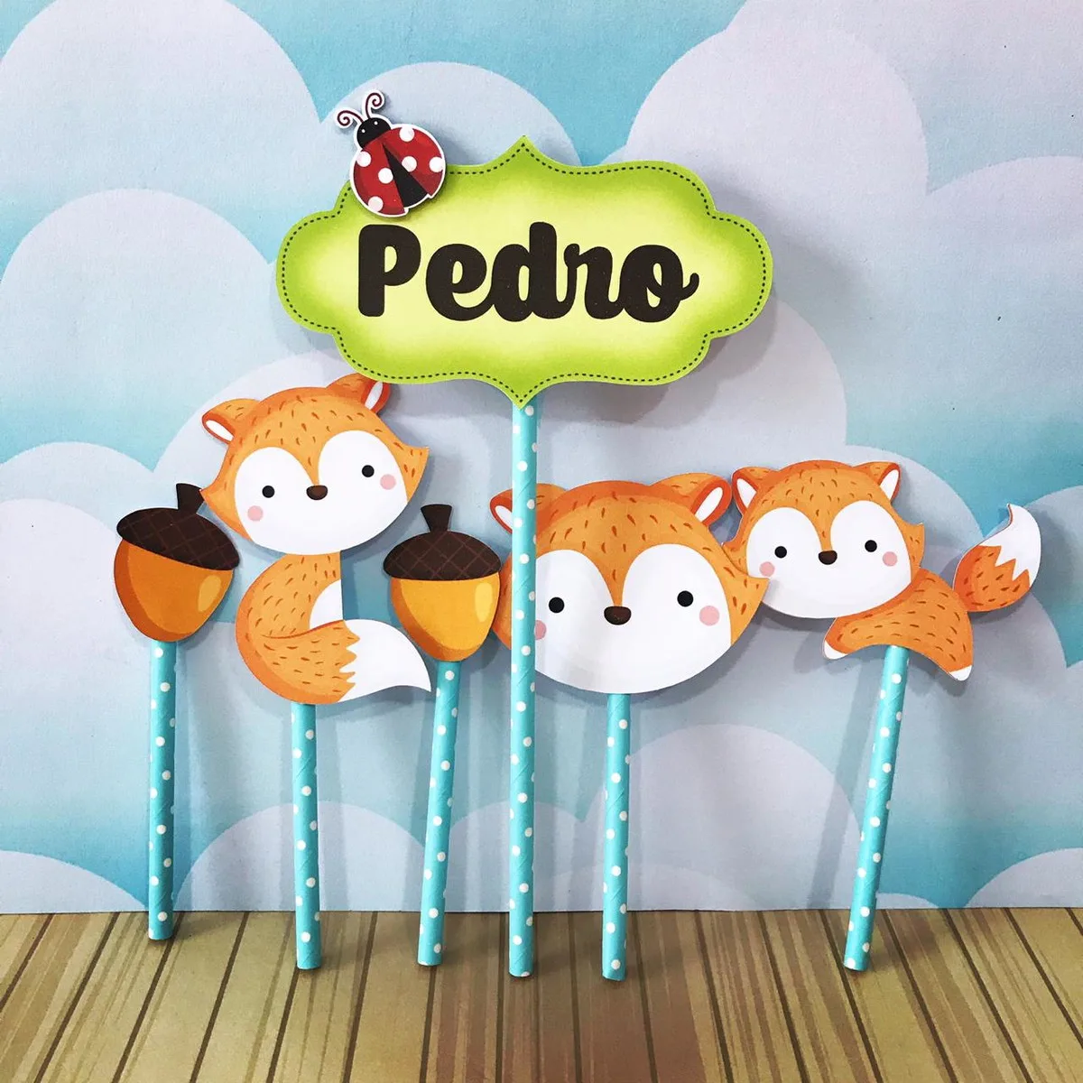Kit Só um bolinho Raposinho Menino 2 Kit Só um bolinho Raposinho Menino
