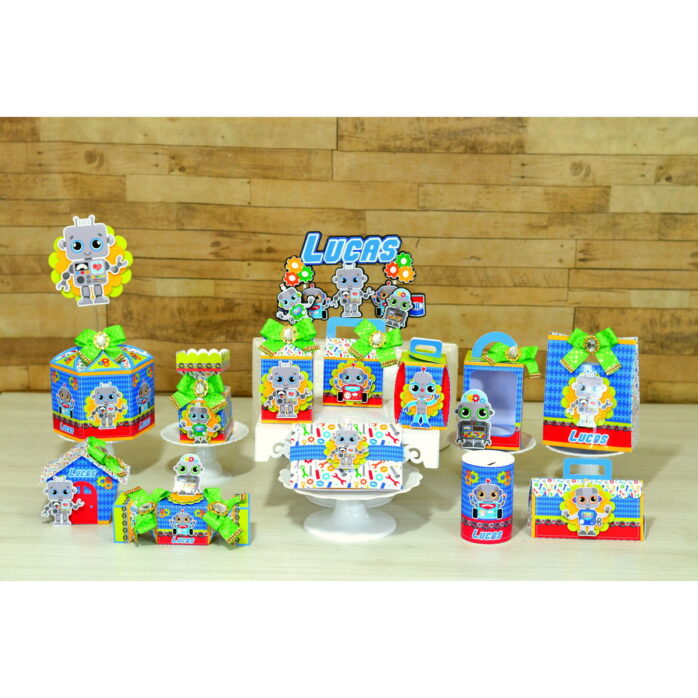 Kit Só um bolinho Robozinho