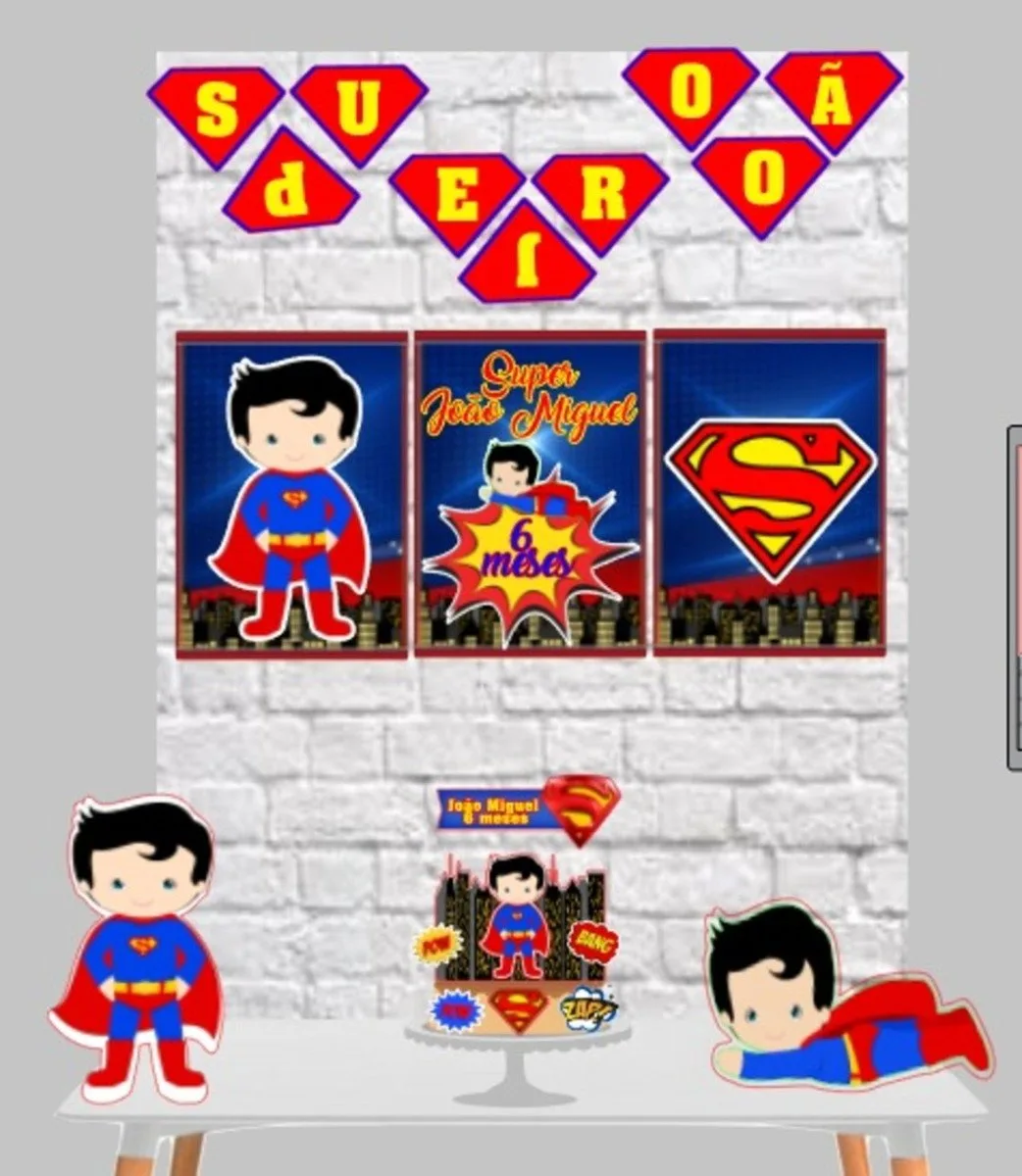Kit Só um Bolinho Superman 1 Kit Só um Bolinho Superman