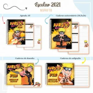 KIT VOLTA AS AULAS NARUTO 13 KIT VOLTA AS AULAS NARUTO