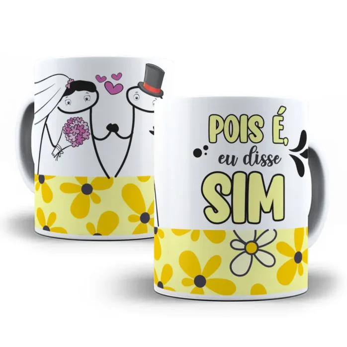 Kits de Arte Florks Sublimação Canecas - Dia dos Namorados