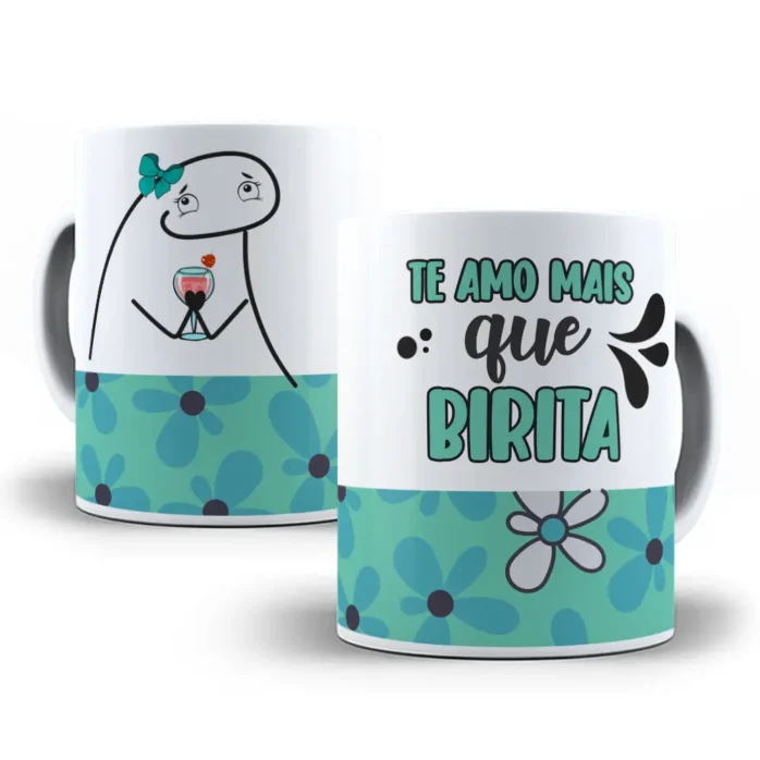 Kits de Arte Florks Sublimação Canecas - Dia dos Namorados