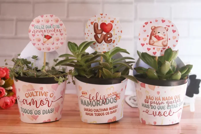 Kits de Moldes para Plantas: Especial Dia dos Namorados