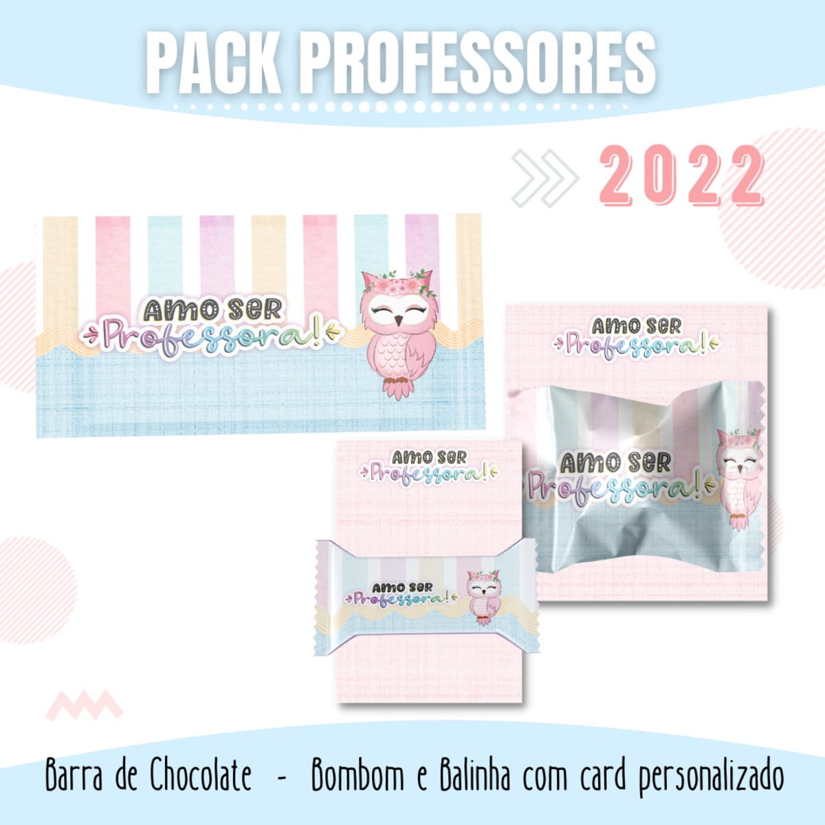 Lembrancinha Dia dos Professores Corujinha Rosa Digital 3 Lembrancinha Dia dos Professores Corujinha Rosa Digital
