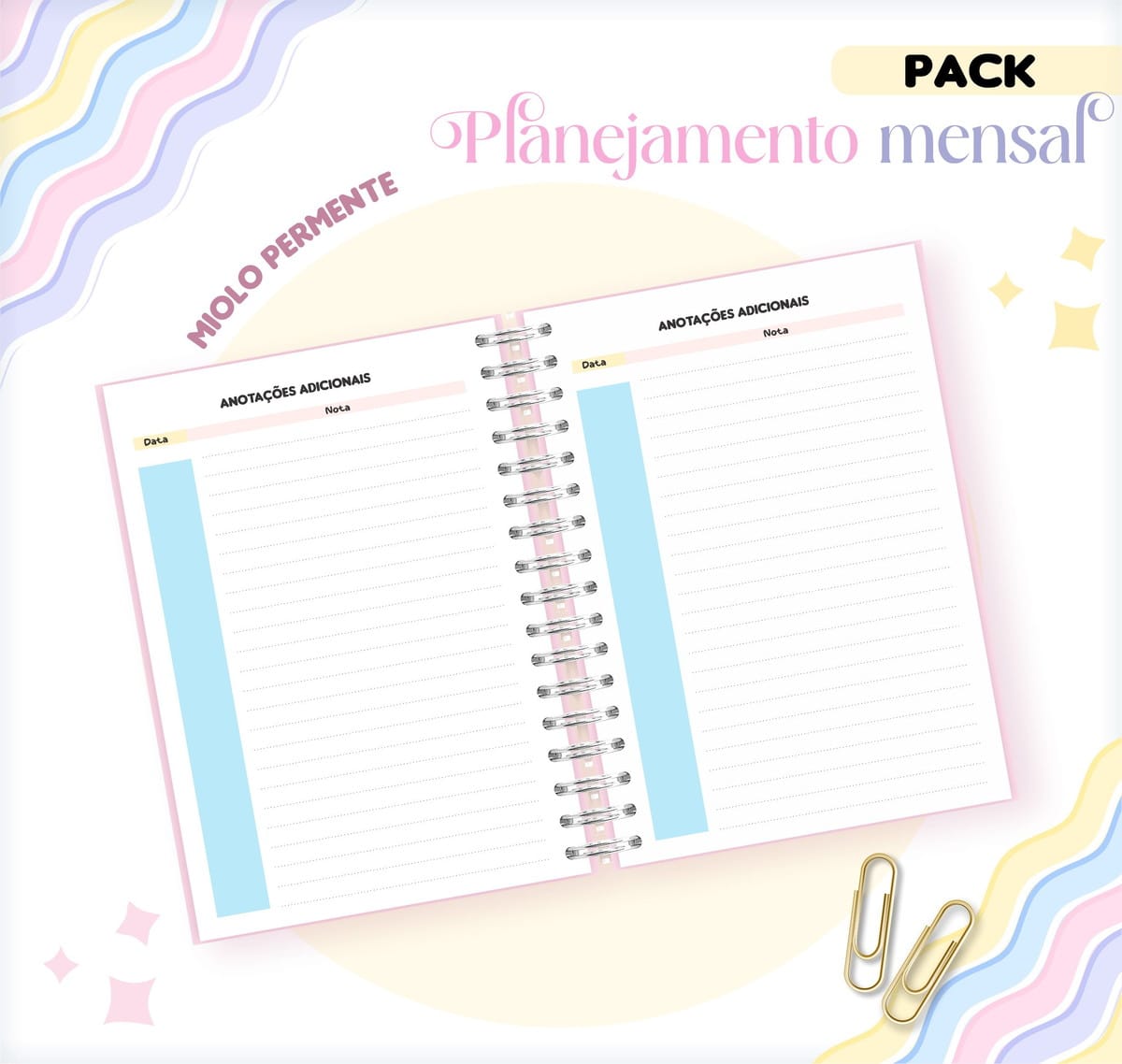 Lista de Tarefas Mensais em PNG e PDF para Planner 4 Lista de Tarefas Mensais em PNG e PDF para Planner - Imagem 4