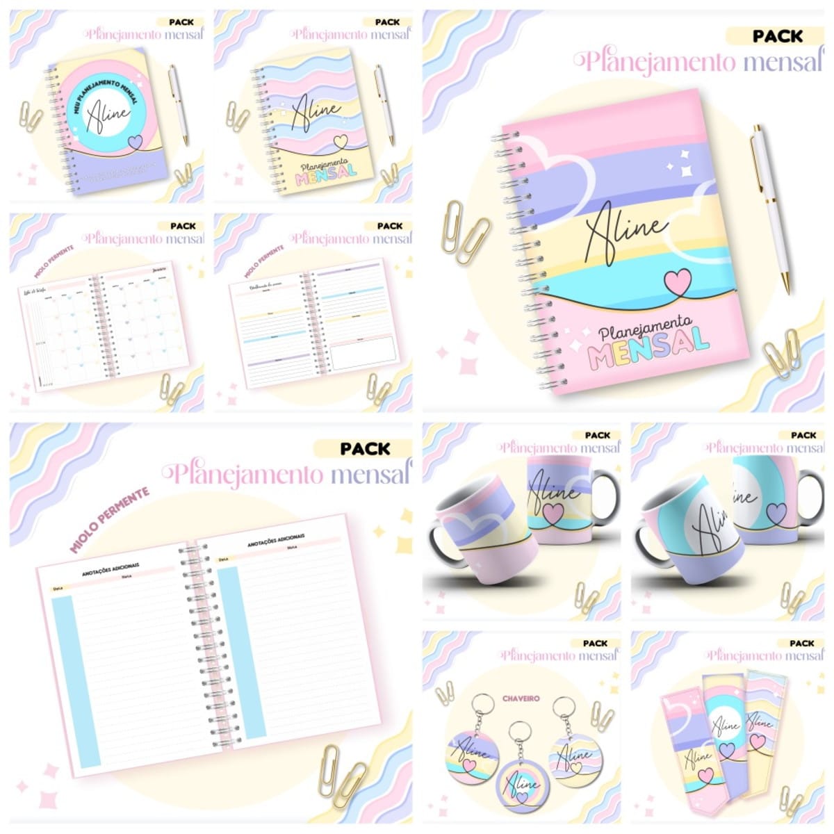 Lista de Tarefas Mensais em PNG e PDF para Planner 5 Lista de Tarefas Mensais em PNG e PDF para Planner - Imagem 5