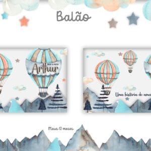 Livro 12 Meses Balão Menino