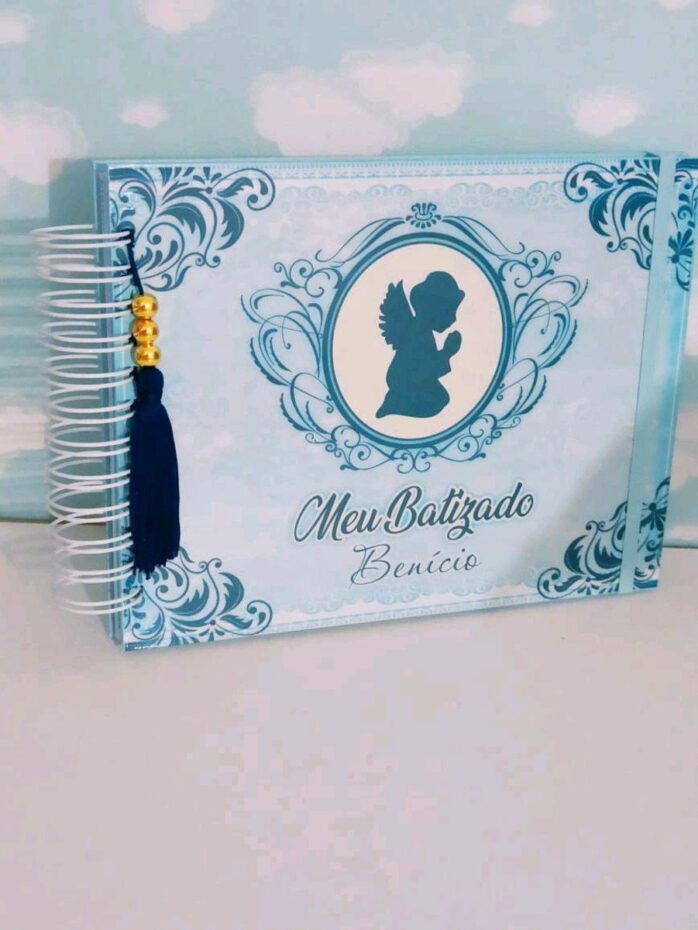 Livro Batizado Azul