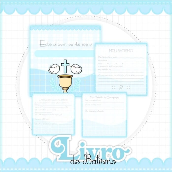 Livro Batizado Menino