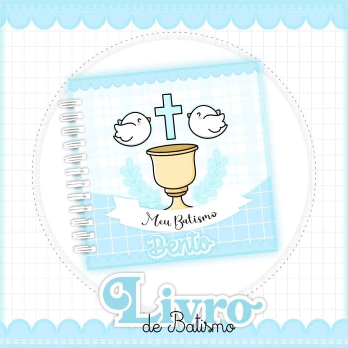 Livro Batizado Menino