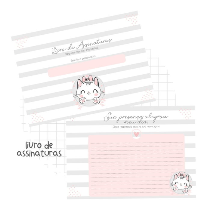Livro de Assinaturas Gatinha