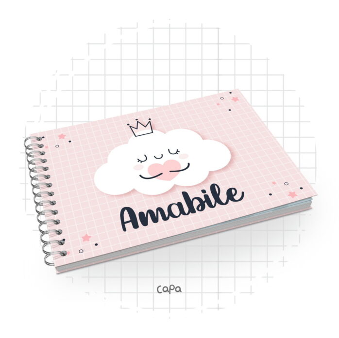 Livro de Assinaturas Nuvem Menina