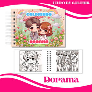 Livro de Colorir Doramas Chibi em PDF e PNG 4 Livro de Colorir Doramas Chibi em PDF e PNG