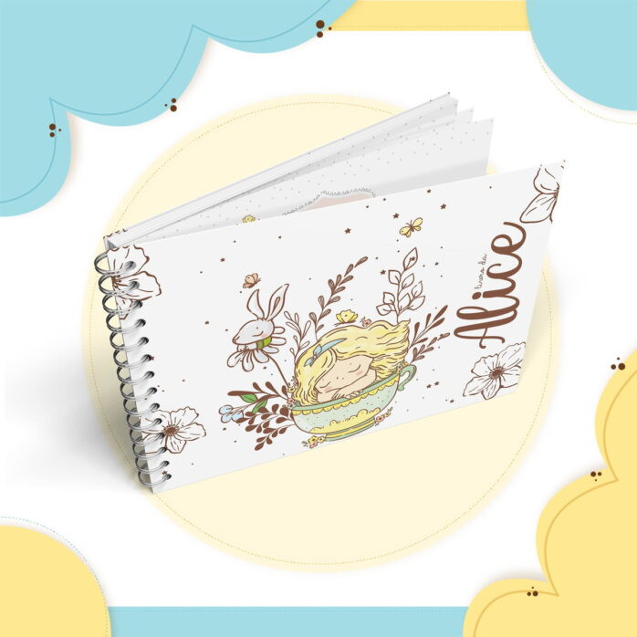 Livro do bebê Alice