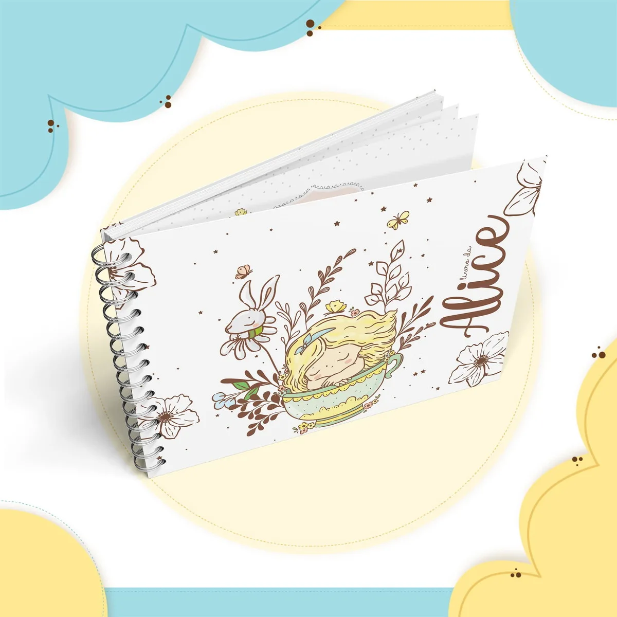 Livro do bebê Alice