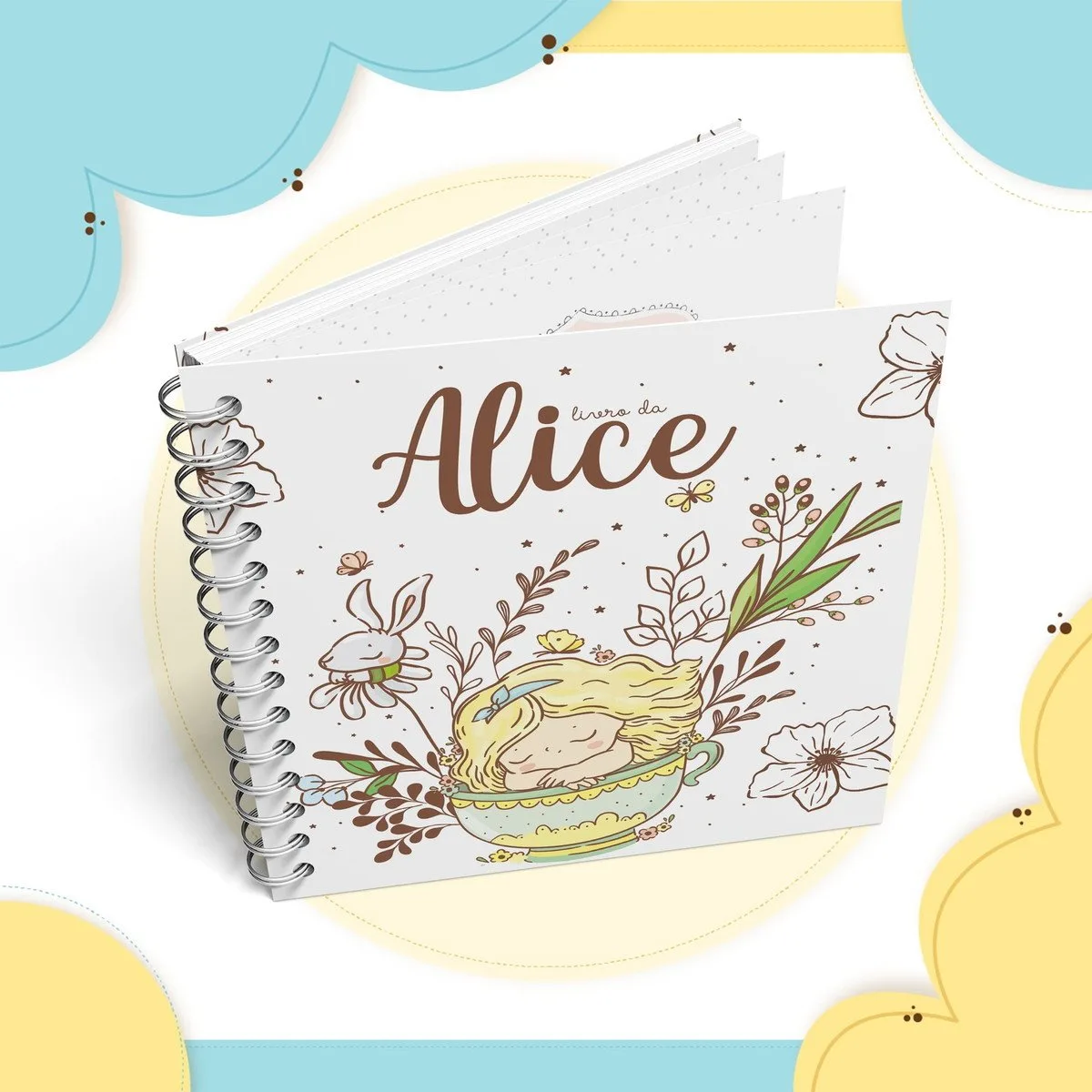 Livro do bebê Alice