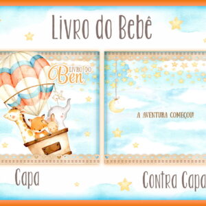 Livro do Bebê Animais Baloeiros II Arquivo Digital Editável