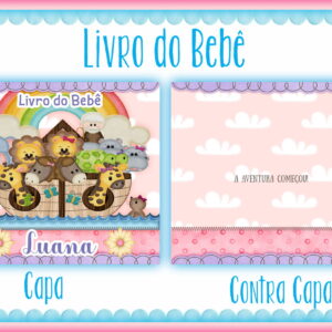 livro do bebe arca de noe menina arquivo digital 2