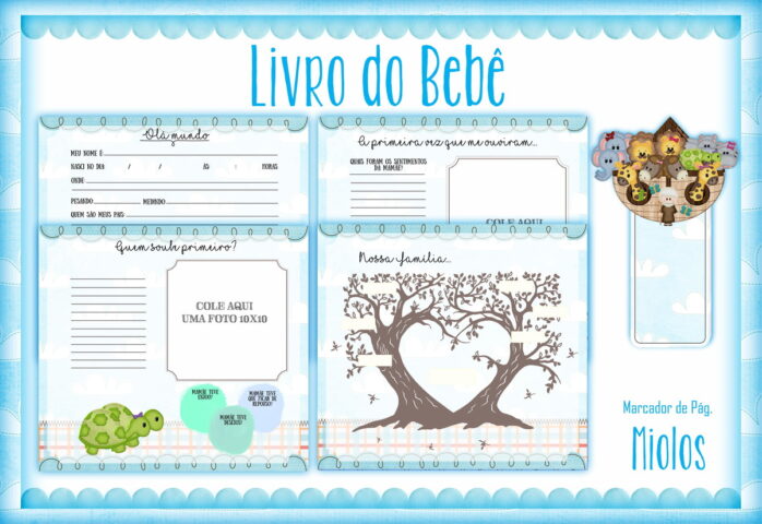 Livro do Bebê Arca de Noé Menino